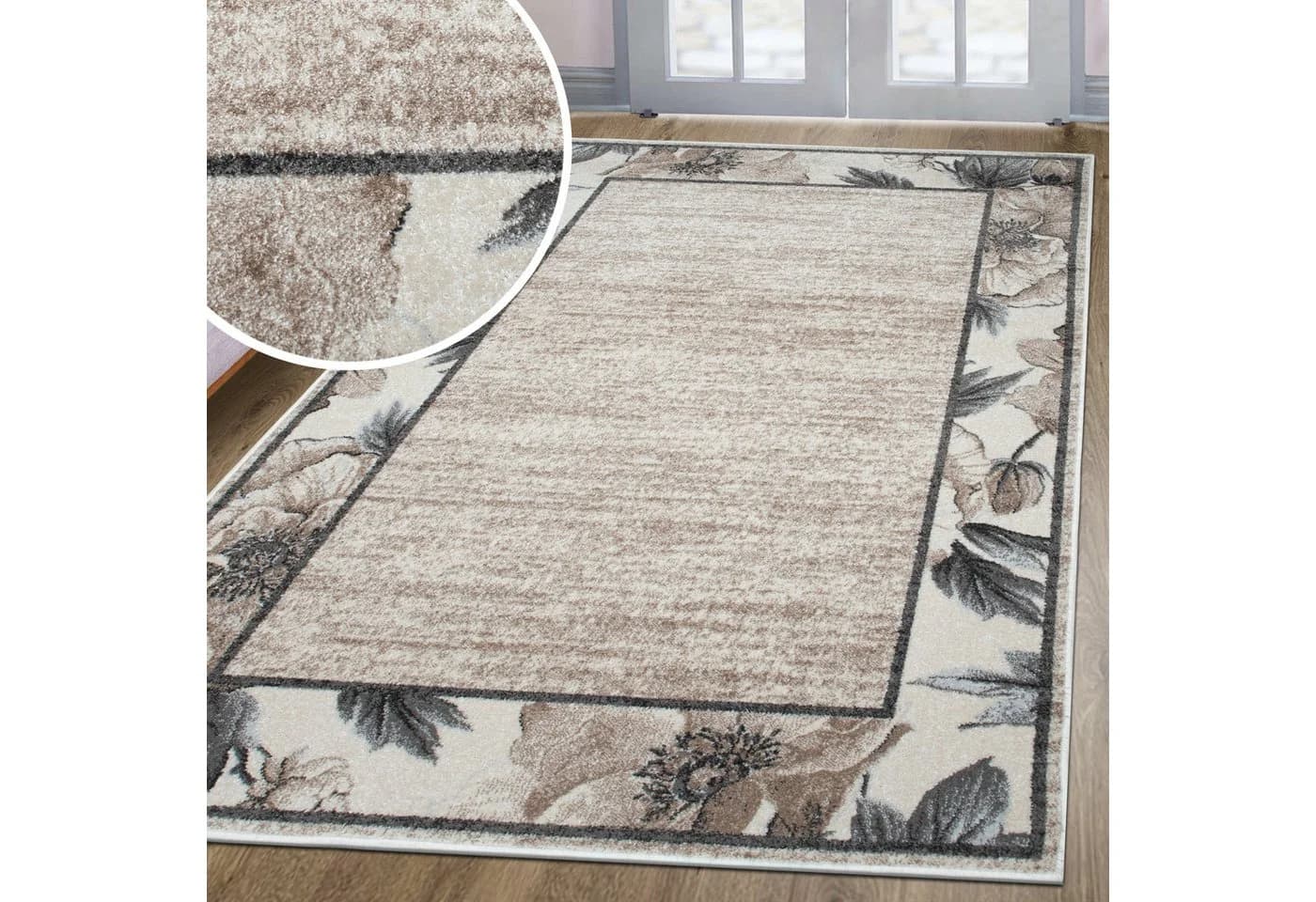 OTTO home Teppich Florent Blumen Design Beige Skandinavisch - Bild 2