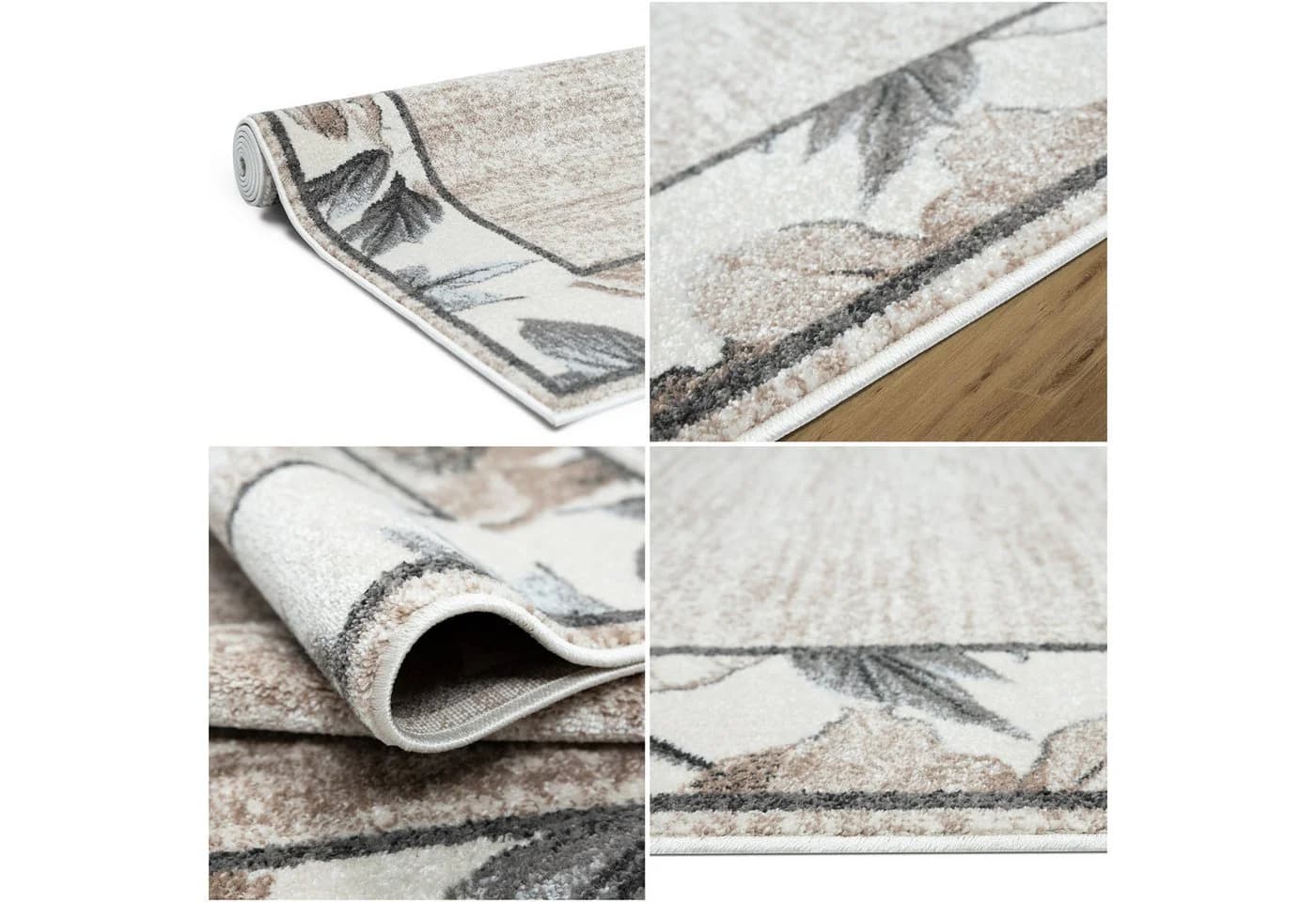 OTTO home Teppich Florent Blumen Design Beige Skandinavisch - Bild 3