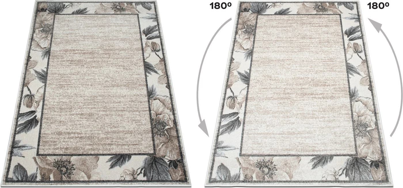 OTTO home Teppich Florent Blumen Design Beige Skandinavisch - Bild 4
