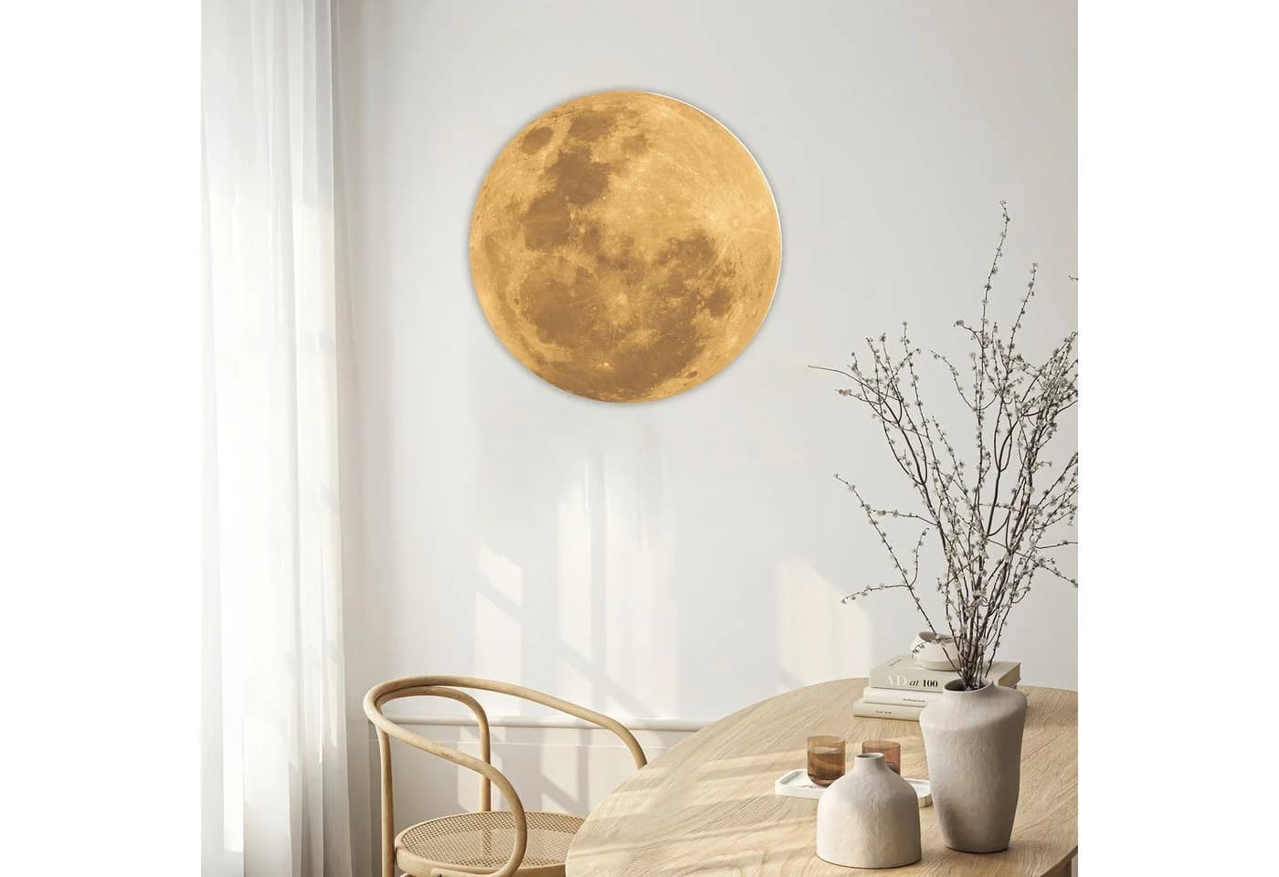 OTTO home Wandtattoo 3D Mond selbstklebend beige