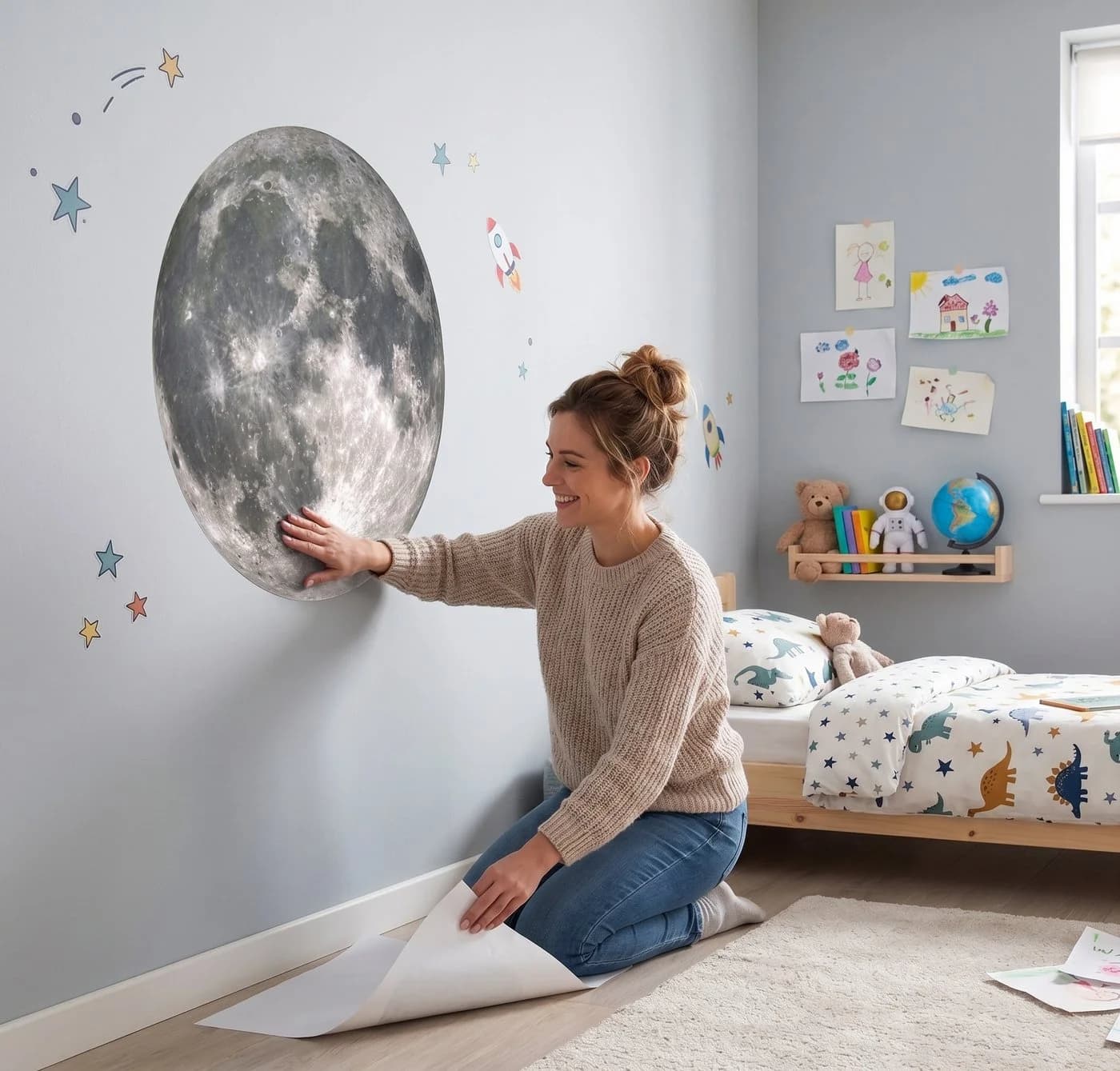 OTTO home Wandtattoo 3D Mond selbstklebend beige - Bild 4