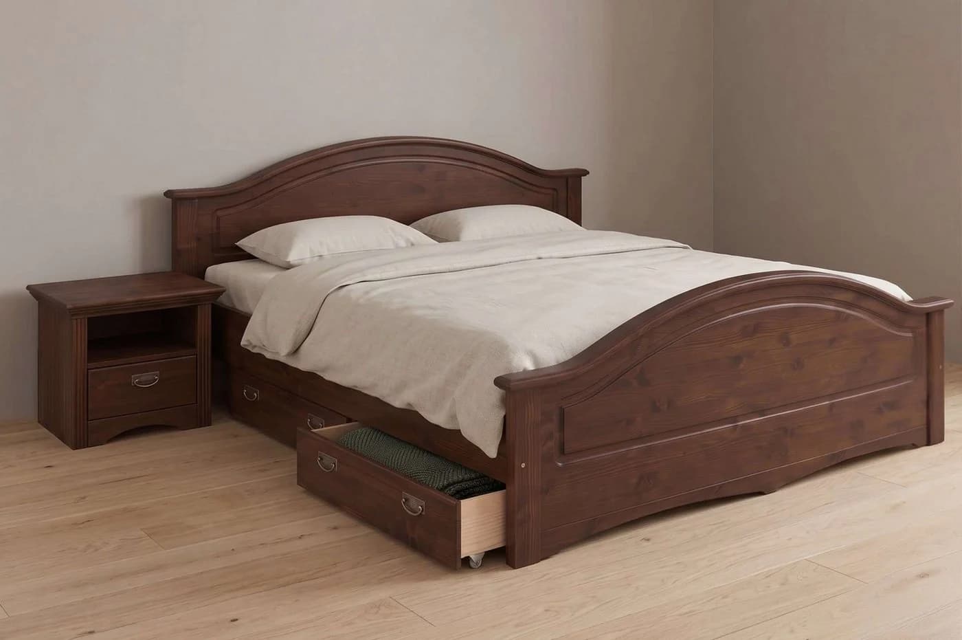 OTTO home Schubkasten Konrad Massivholz Kiefer braun mit Rollen