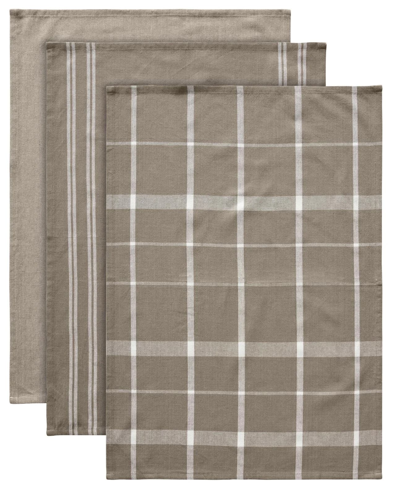 LeGer Home by Lena Gercke Geschirrtuch Alyra Beige/Braun 100% Baumwolle