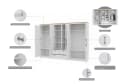 OTTO home Kleiderschrank Büsum 6 Türen Spiegel 3m Breite Bild 3