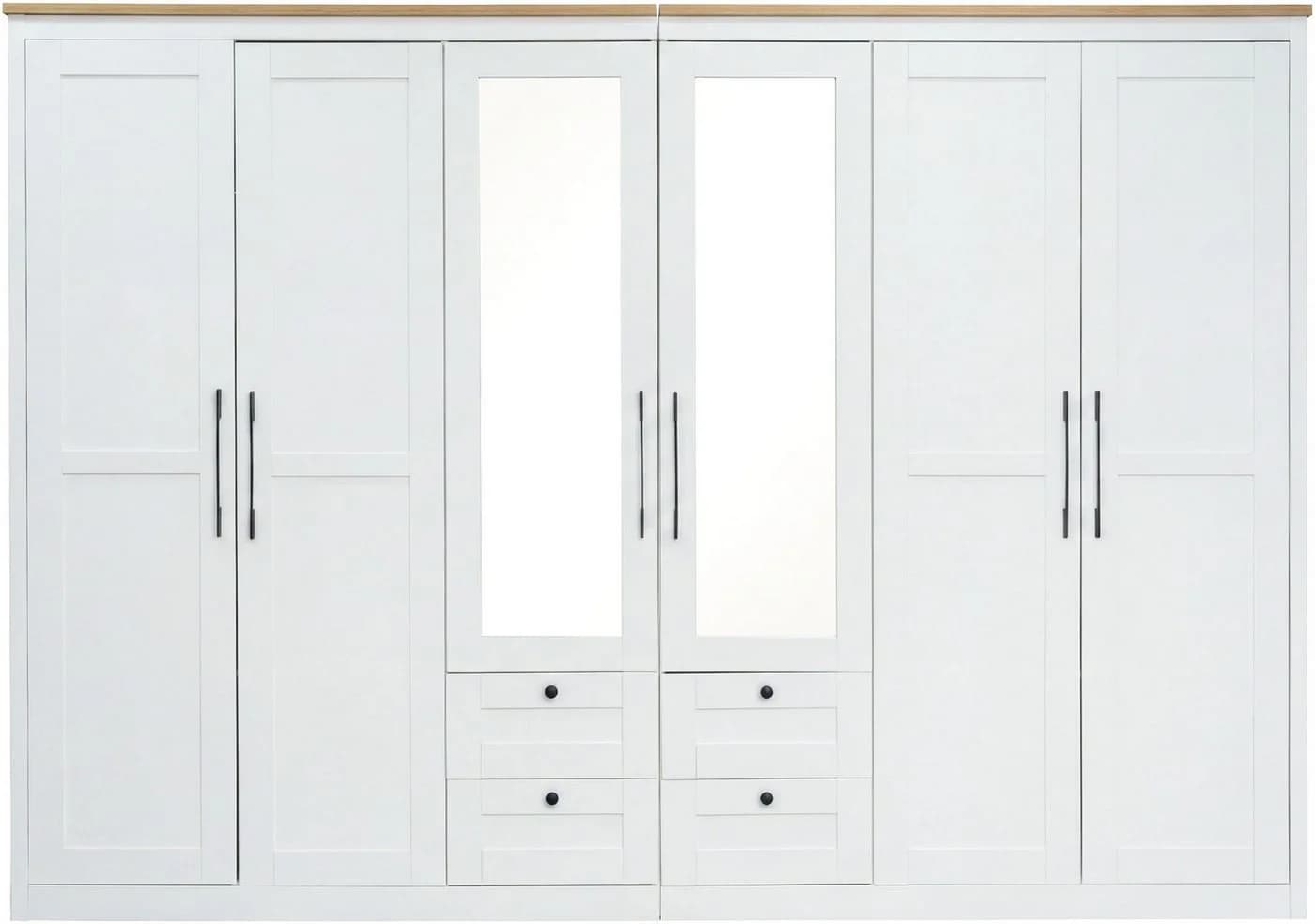 OTTO home Kleiderschrank Büsum 6 Türen Spiegel 3m Breite - Bild 4