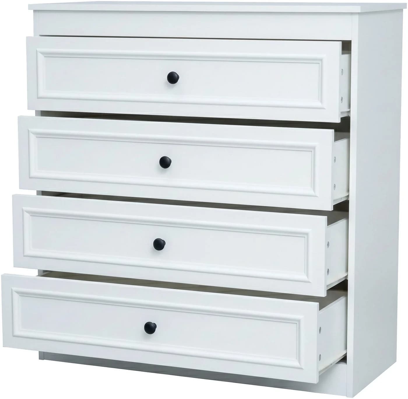 OTTO home Schubkastenkommode Arrian Landhaus Weiß 4 Schubladen - Bild 5
