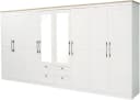 OTTO home Kleiderschrank Büsum 8 Türen Spiegel Landhaus Design Bild 2
