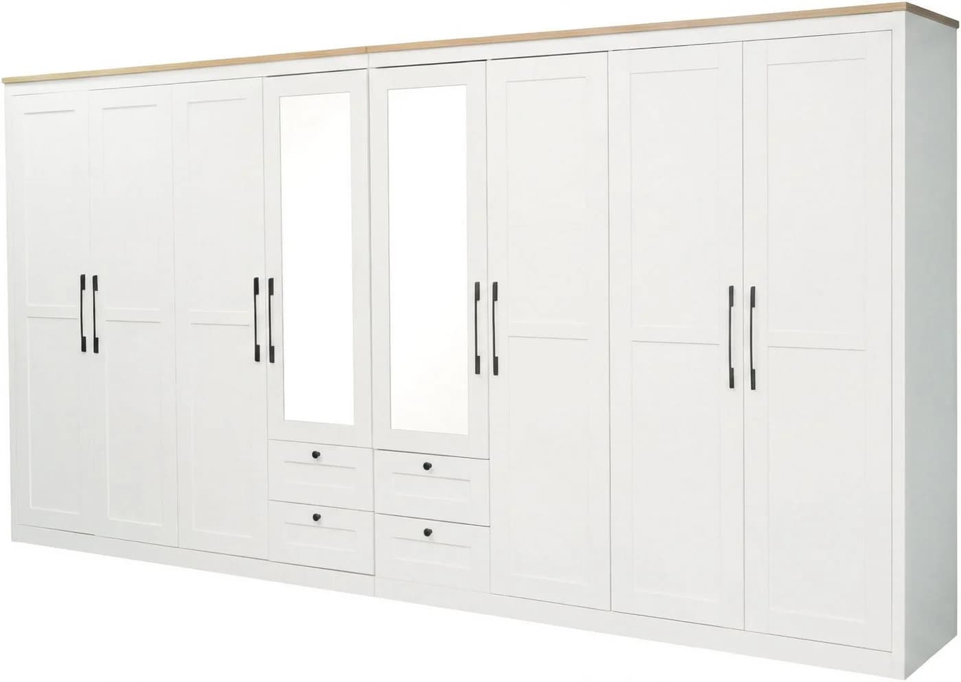 OTTO home Kleiderschrank Büsum 8 Türen Spiegel Landhaus Design - Bild 2