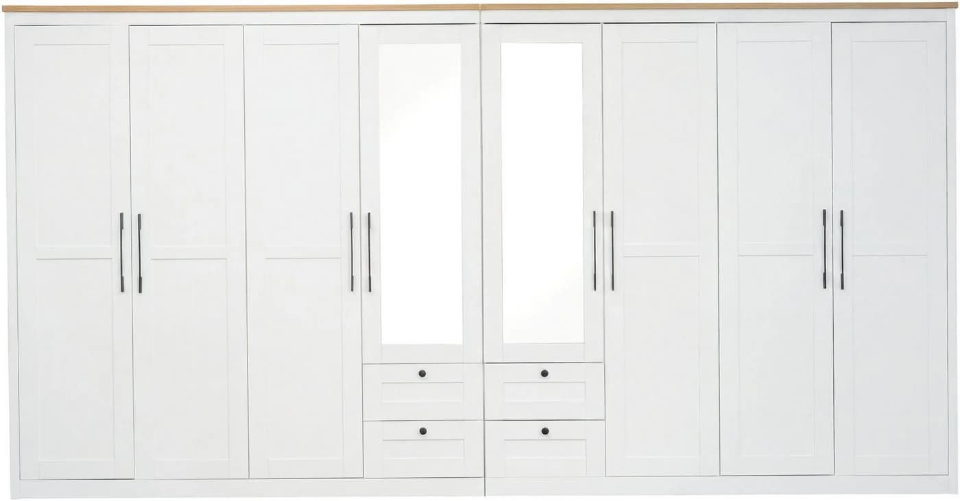 OTTO home Kleiderschrank Büsum 8 Türen Spiegel Landhaus Design - Bild 4