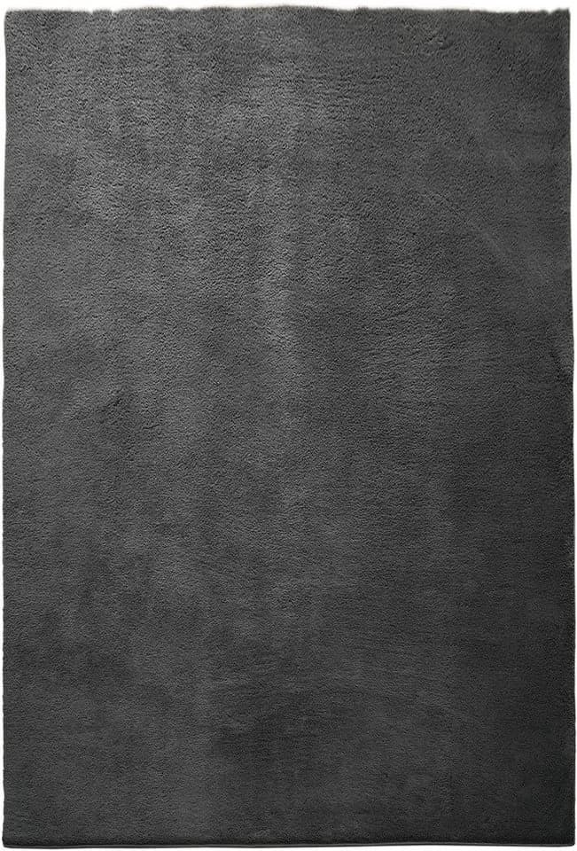OTTO home Teppich Cali Uni Grau Microfaser Rechteckig