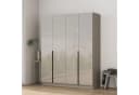 OTTO home Kleiderschrank Annor Grau Hochglanz mit Spiegeln Bild 1