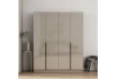 OTTO home Kleiderschrank Annor Grau Hochglanz mit Spiegeln Bild 2