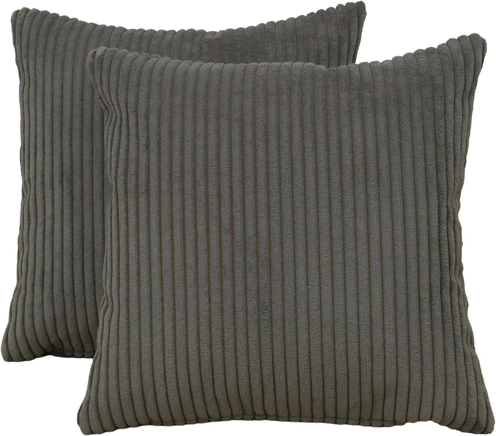 OTTO HOME Dekokissen Egedal Grau Cord 40x40 cm 2er Set