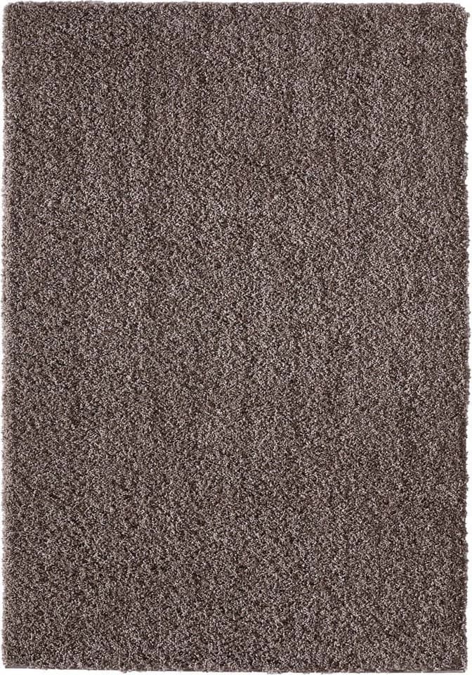OTTO home Hochflor-Teppich Viva Shaggy Grau Uni