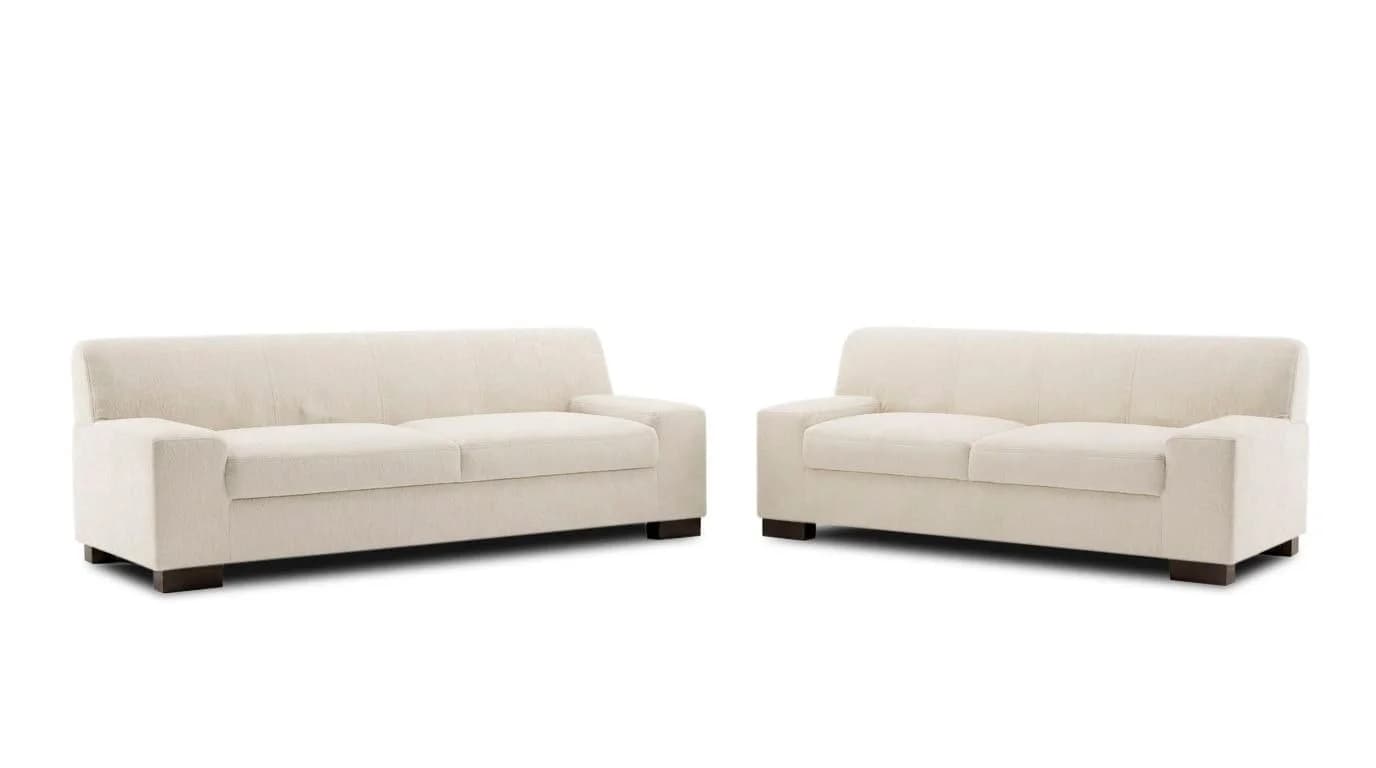 OTTO HOME Polstergarnitur Faxe 3+2 Set Creme Microfaser