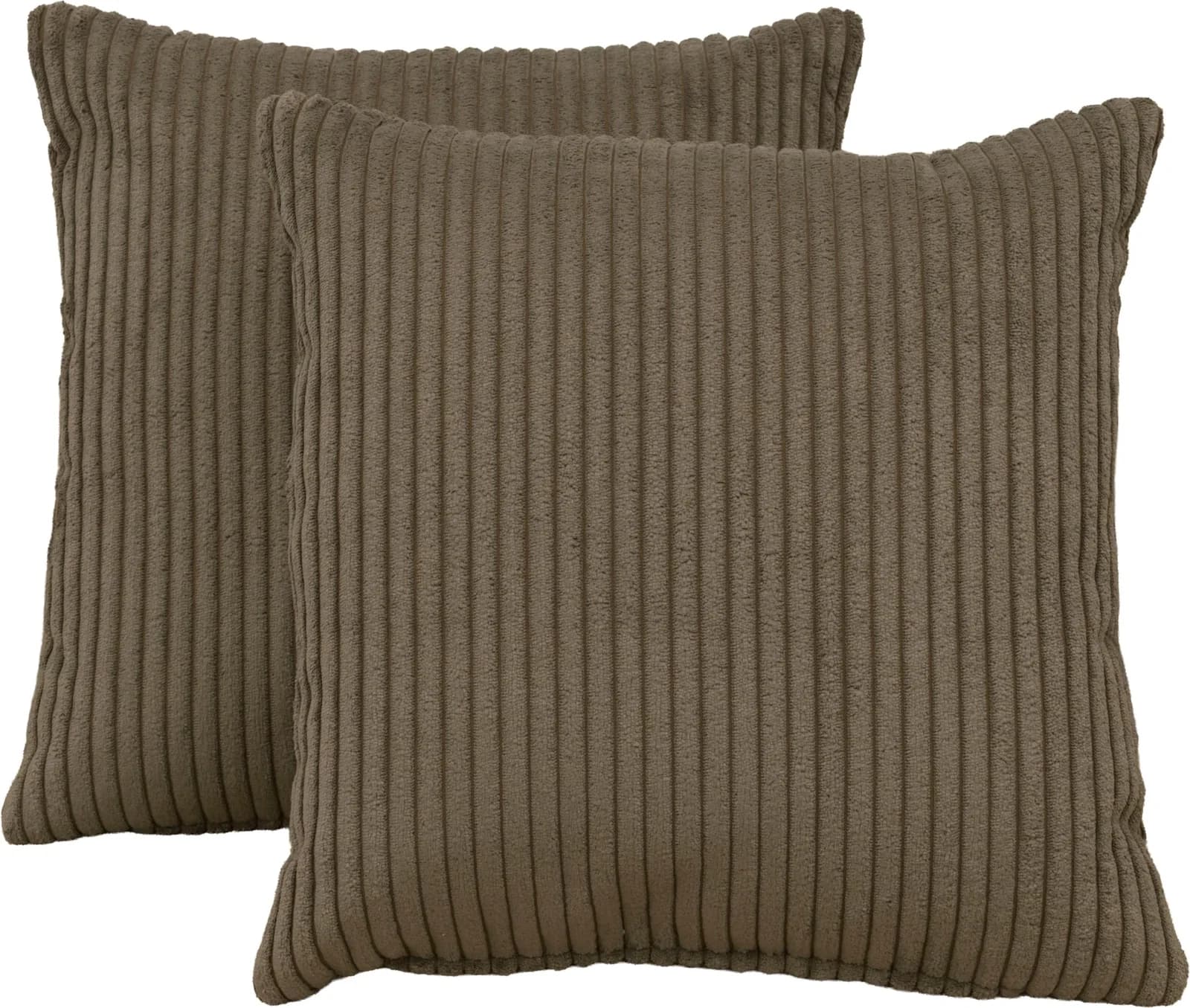 OTTO HOME Dekokissen 2er Set Faxe Grau Cord 40x40cm