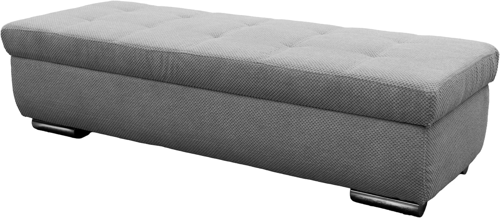 Hocker OTTO HOME Tornby Grau mit Stauraum Chenille-Optik