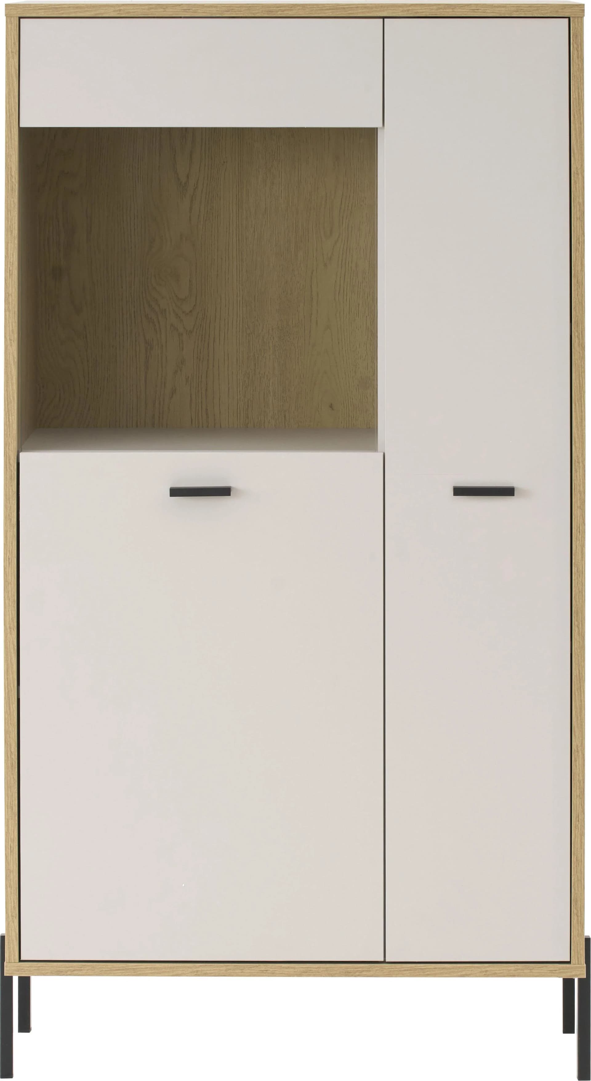 Home Affaire Vitrine Fredericia Modern Eiche/Kaschmir Schwarz