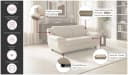 OTTO home 2-Sitzer Sofa Sillkeborg 161 cm Samtvelours rot Bild 3
