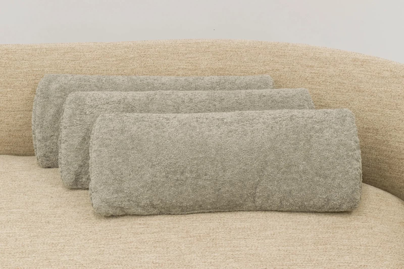 OTTO HOME Dekokissen 3er Set Nierenkissen Grau Polyester