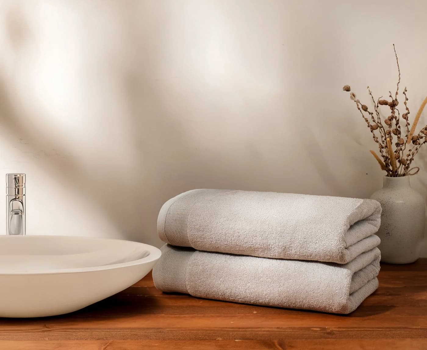 OTTO home Handtuchset Fenya Beige Premium 550g/m² Baumwolle