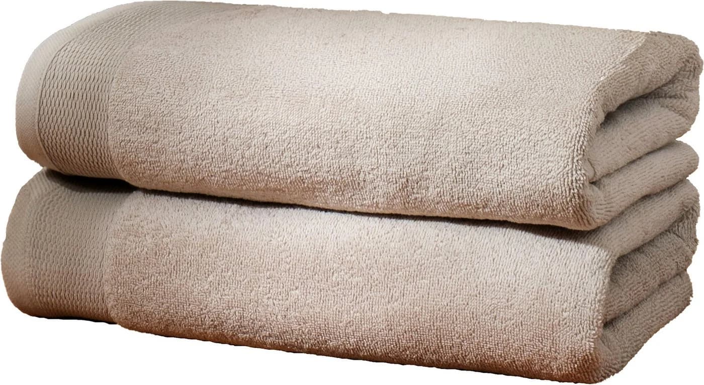 OTTO home Handtuchset Fenya Beige Premium 550g/m² Baumwolle - Bild 2