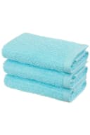 OTTO home Gästehandtücher Riva 30x50 Premium Webfrottier 500g/m² 3er-Set Türkis Bild 2