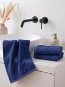OTTO home Gästehandtücher Riva Blau 30x50 Premium 500g/m² Bild 1