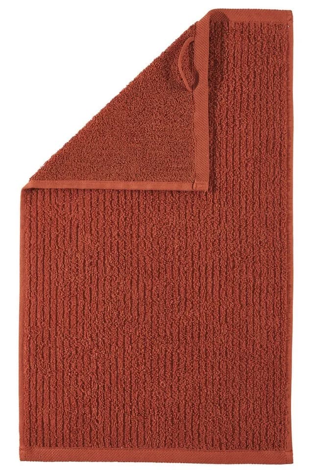 OTTO home Gästehandtücher Riva 30x50 Premium 500g/m² Webfrottier 3er-Set Orange