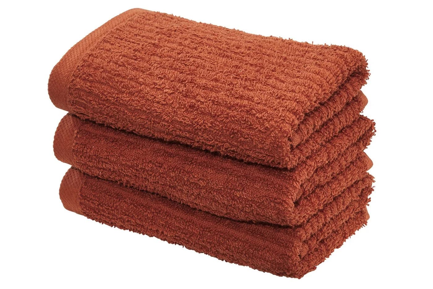 OTTO home Gästehandtücher Riva 30x50 Premium 500g/m² Webfrottier 3er-Set Orange - Bild 2