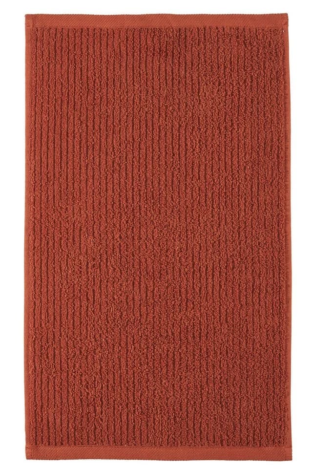 OTTO home Gästehandtücher Riva 30x50 Premium 500g/m² Webfrottier 3er-Set Orange - Bild 3