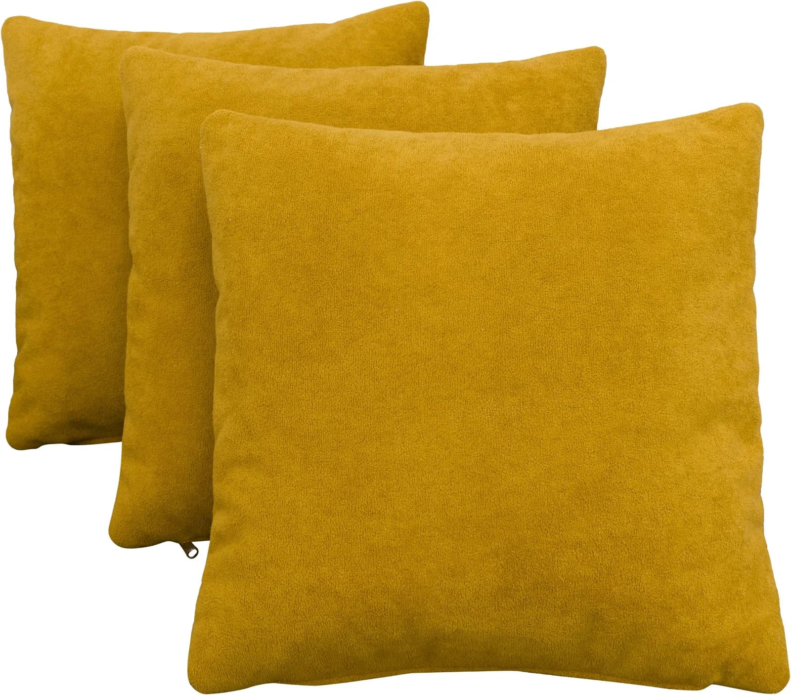 OTTO HOME Dekokissen 3er Set Senfgelb Polyester 40x40cm