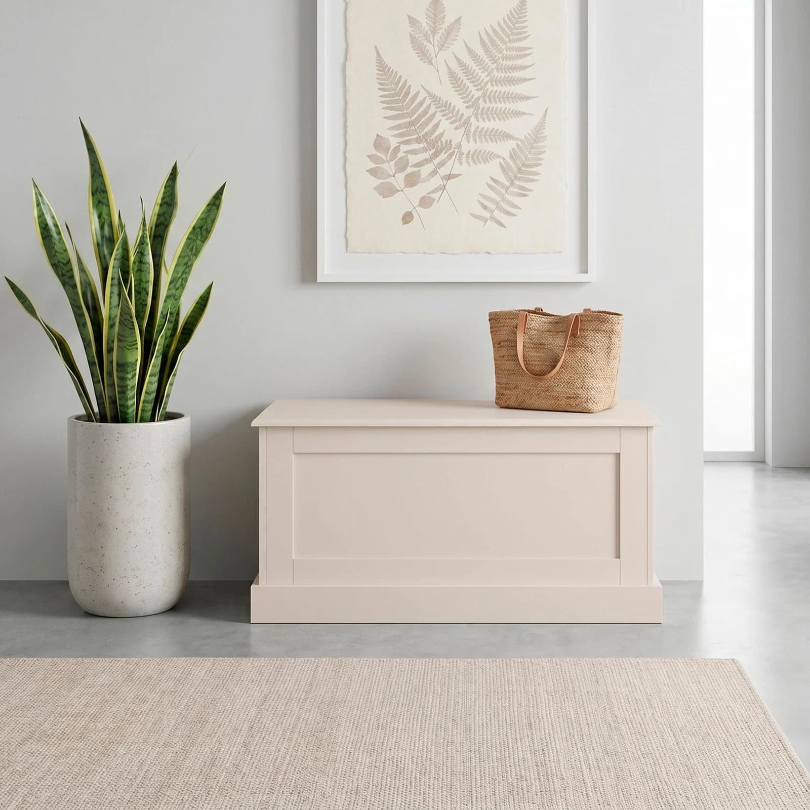 Sitzbank OTTO HOME "Binz" Beige mit Stauraum