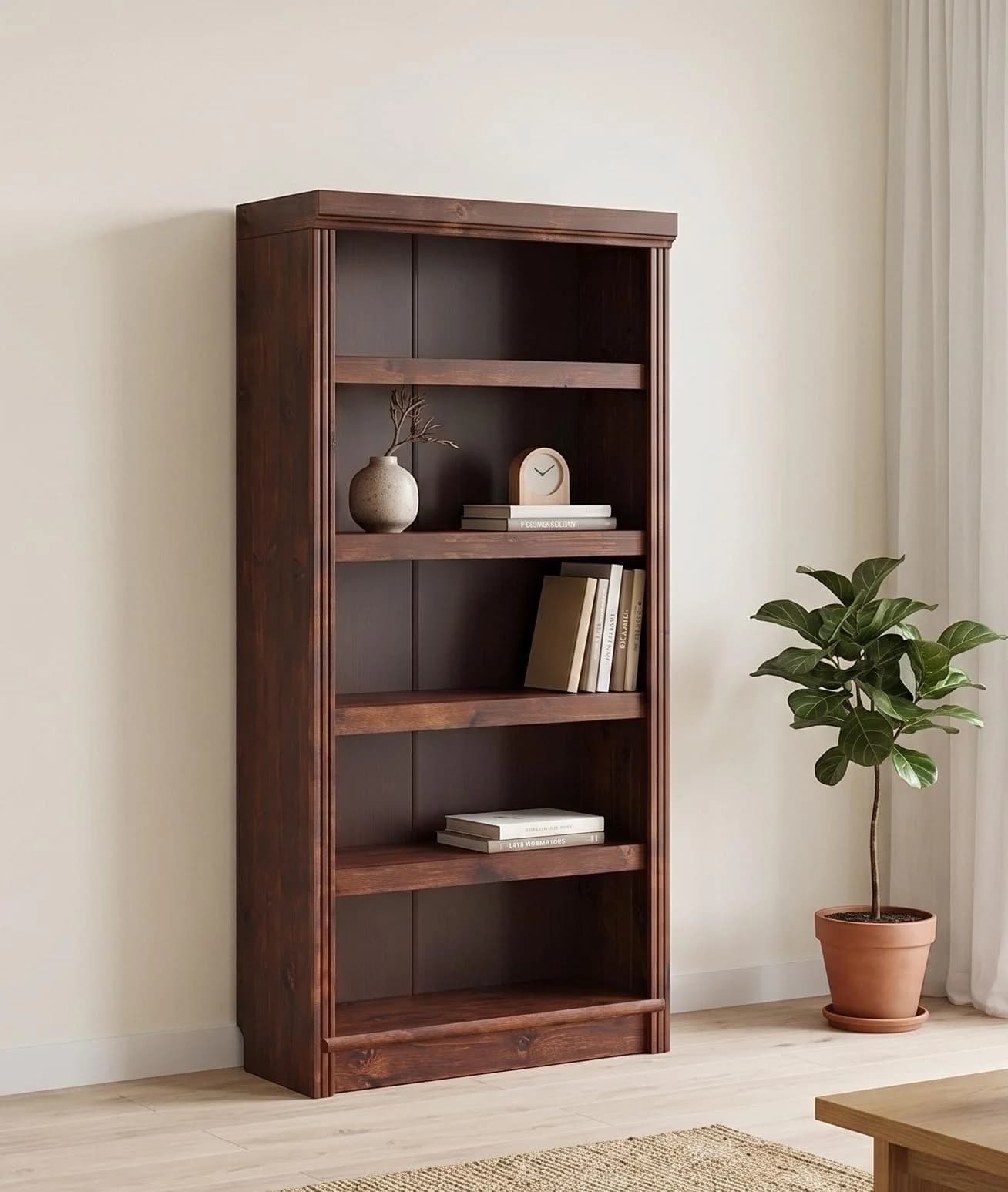 Bücherregal OTTO HOME Soeren Massivholz Braun