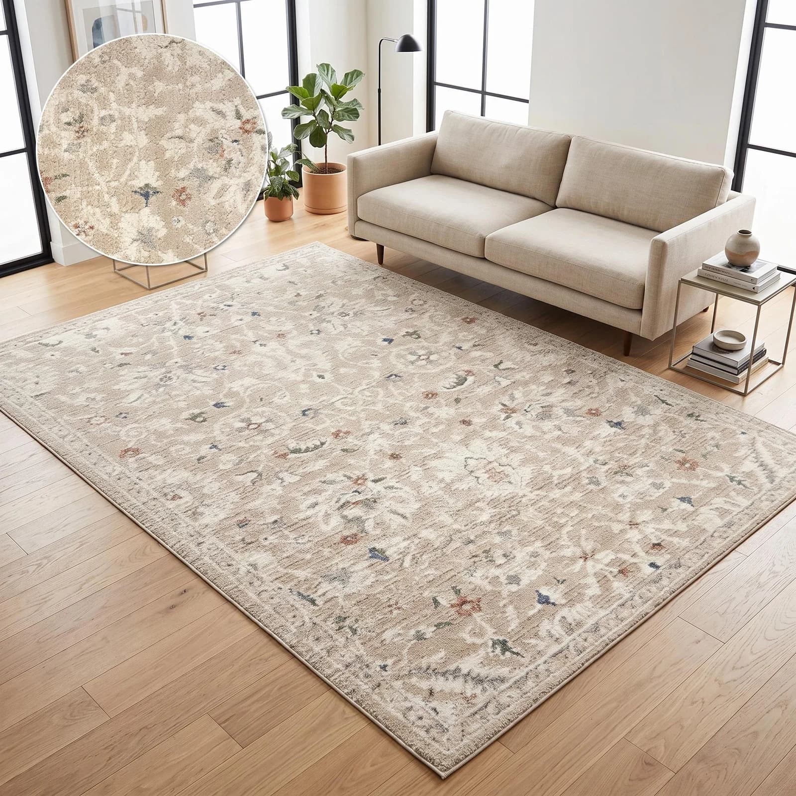 OTTO HOME Teppich Yasmin Orientalisch Beige/Bunt 200x300 cm Kunstfaser