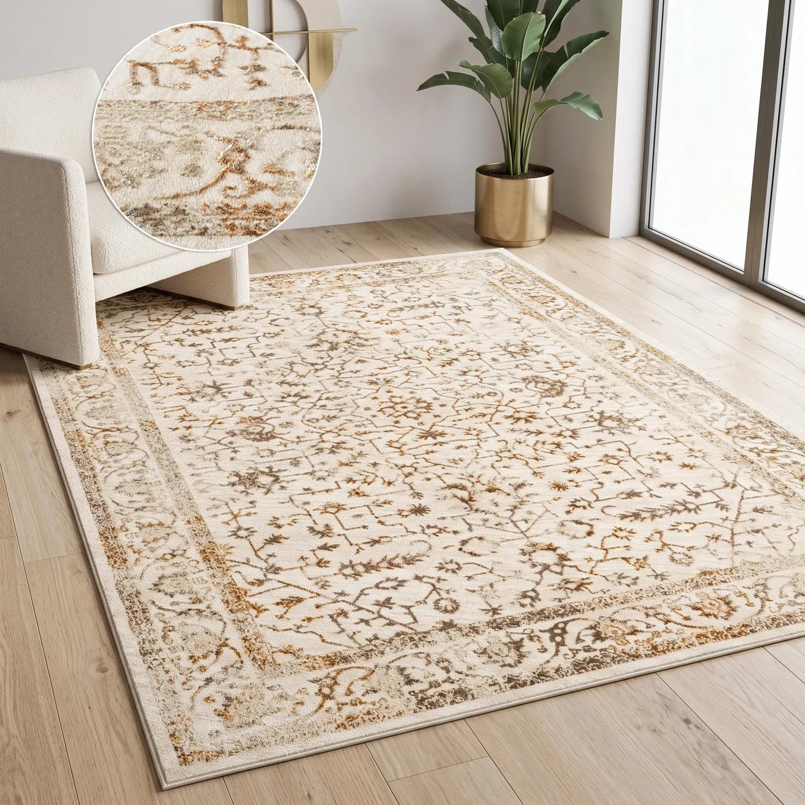 OTTO HOME Teppich Amira Orientalisch Beige Kunstfaser