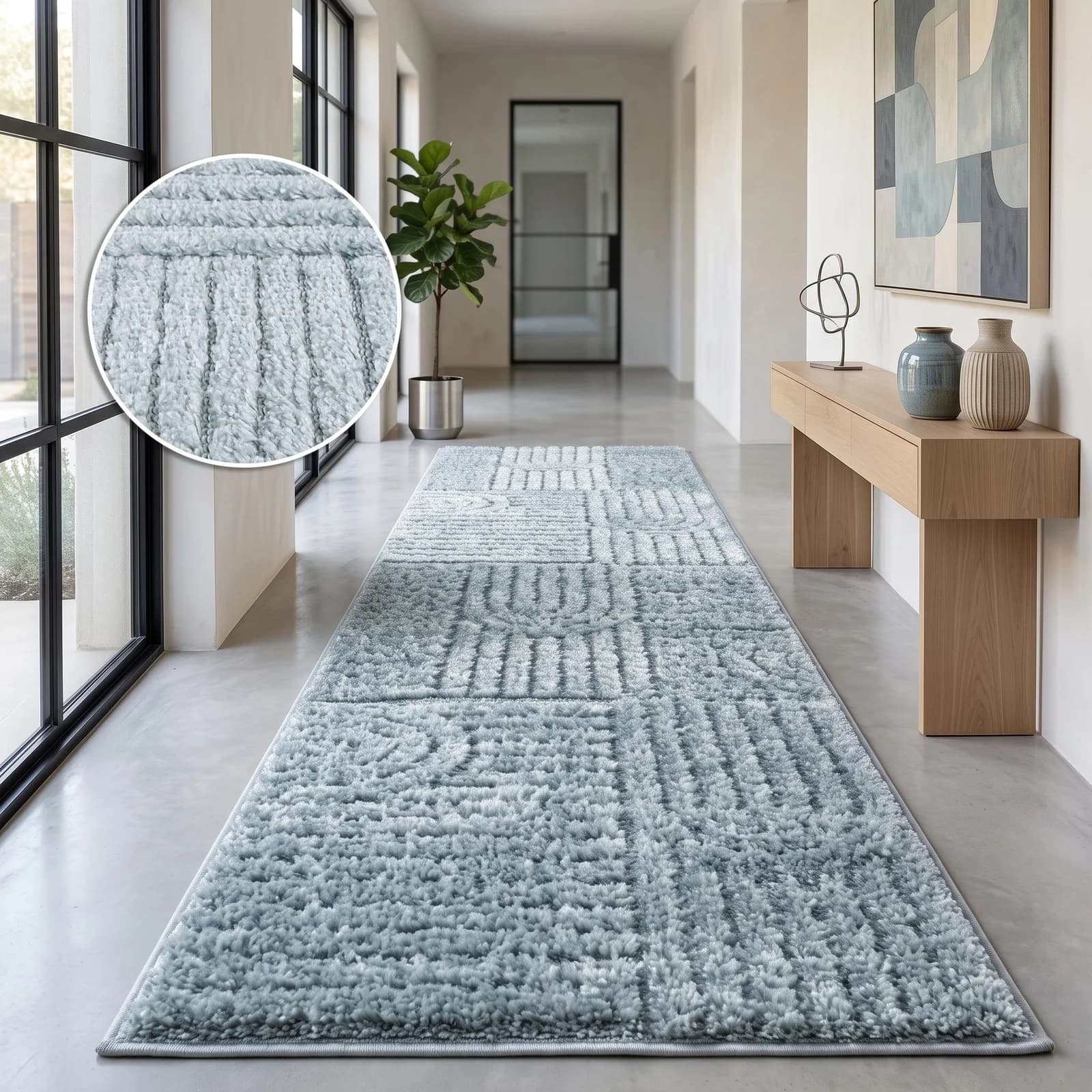 Teppich Jonne OTTO HOME Türkis Grau Skandinavisch Boho Design