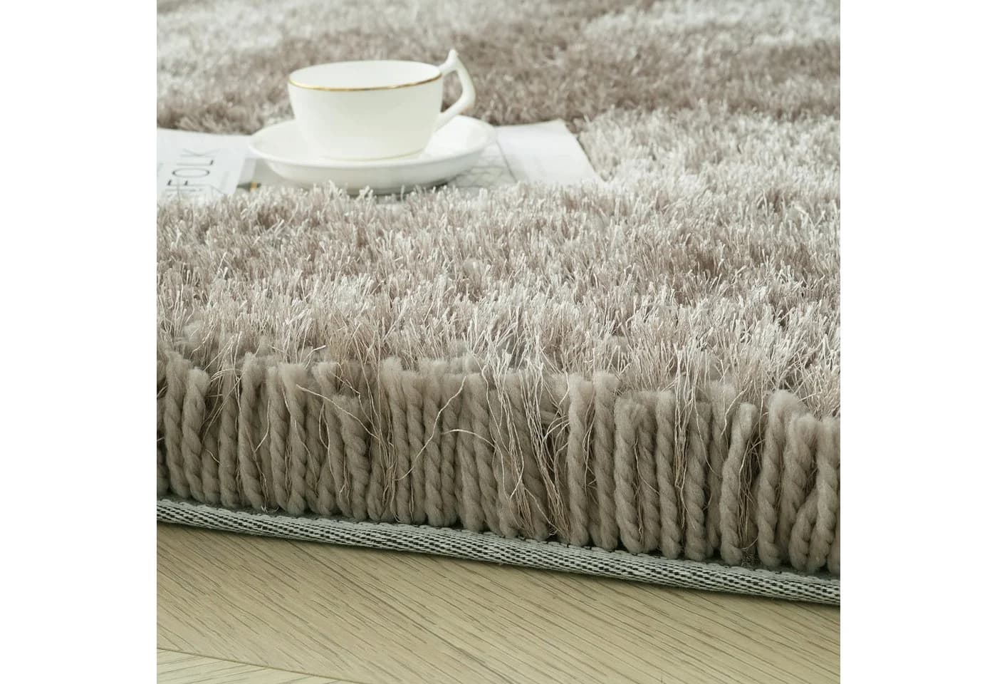 OTTO home Hochflor-Teppich Micro Exclusiv Braun Microfaser - Bild 5