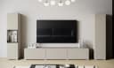 Home affaire Wohnwand BERLIN III 3-tlg. beige Vitrine grifflos Bild 2