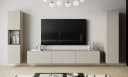Home affaire Wohnwand BERLIN III 3-tlg. beige Vitrine grifflos Bild 4