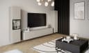 Home affaire Wohnwand BERLIN III 3-tlg. beige Vitrine grifflos Bild 5