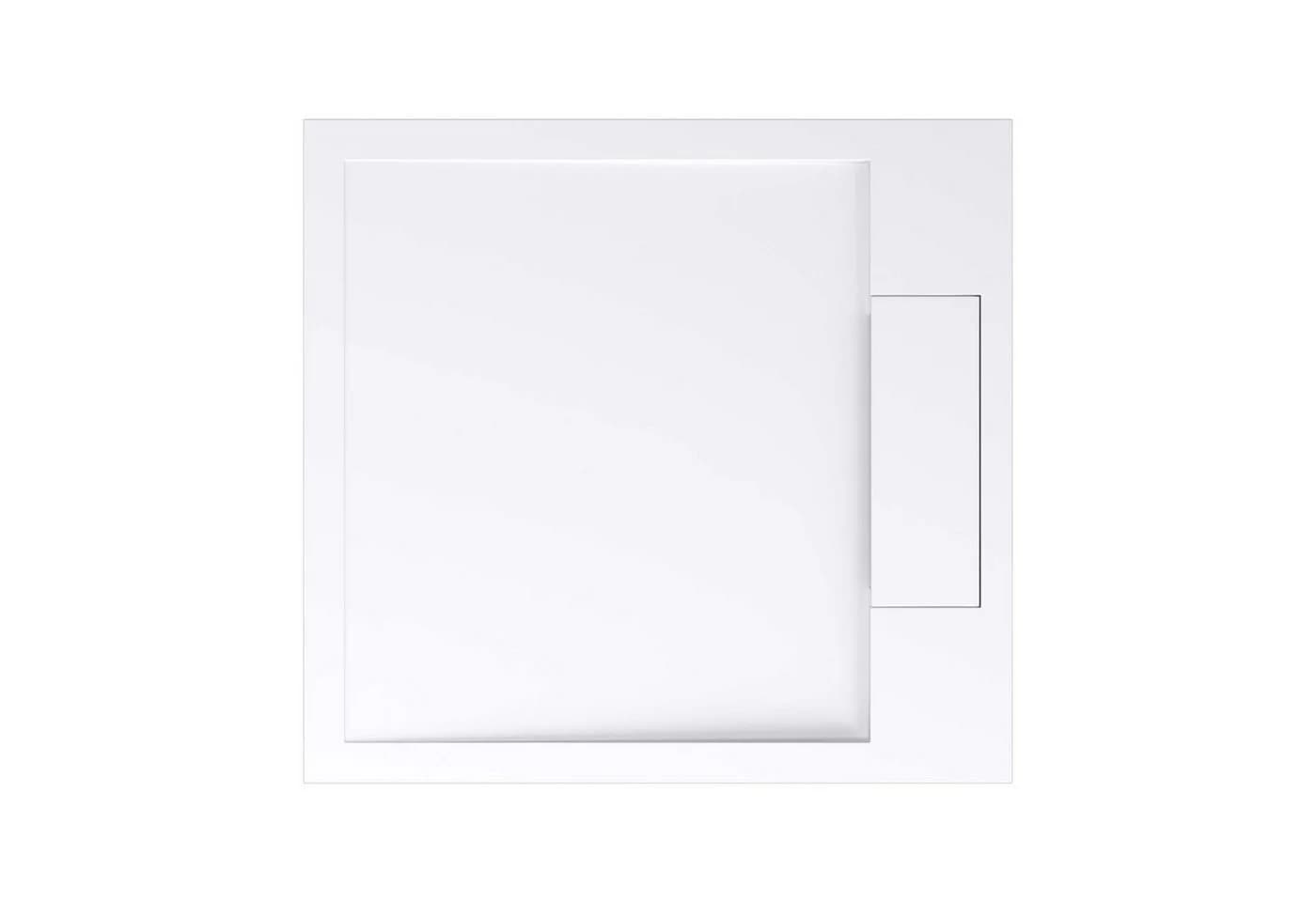 doporro Duschwanne Geoma04 Quadratisch Mineralguss Weiß/Anthrazit - Bild 2