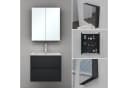 doporro Spiegelschrank Wandschrank Wandspiegel Weiß/Anthrazit Bild 1