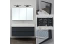 doporro Spiegelschrank mit LED-Beleuchtung Anthrazit Matt Bild 3