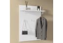 doporro Wandgarderobe mit 5 Haken und Ablage Matt weiß Bild 1