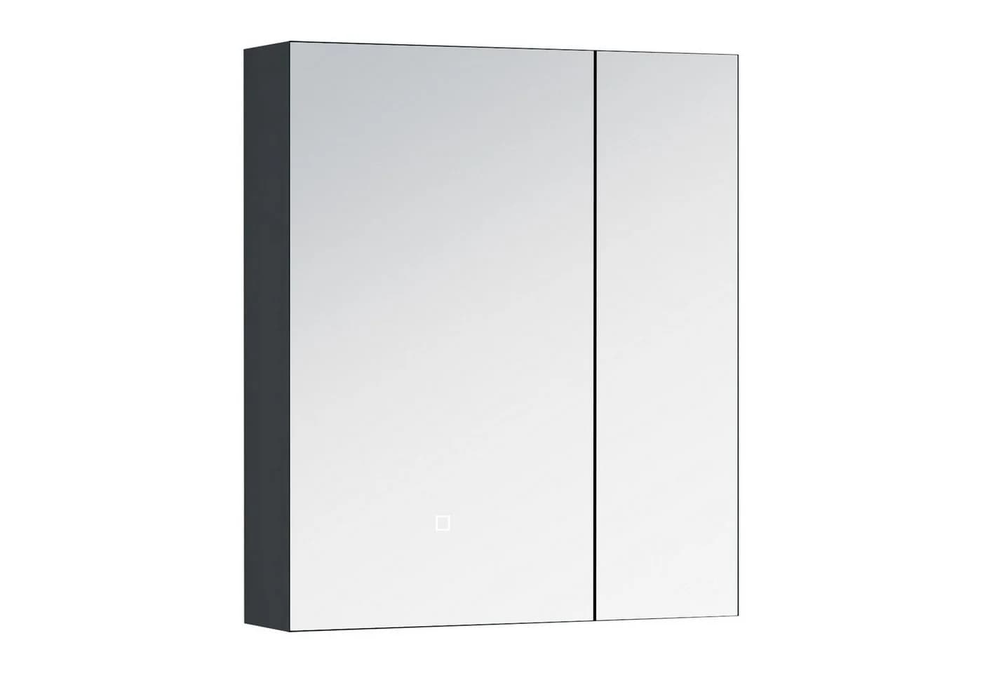 doporro Spiegelschrank mit LED-Beleuchtung Weiß/Anthrazit - Bild 2