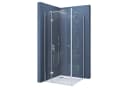 doporro Eckdusche Ravenna05 ESG-Glas transparent Bild 2