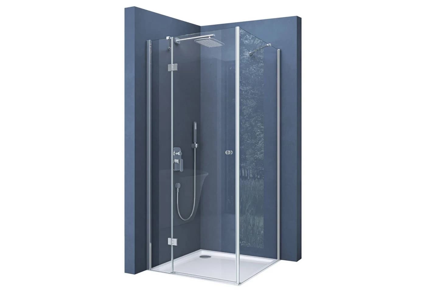 doporro Eckdusche Ravenna05 ESG-Glas transparent - Bild 2