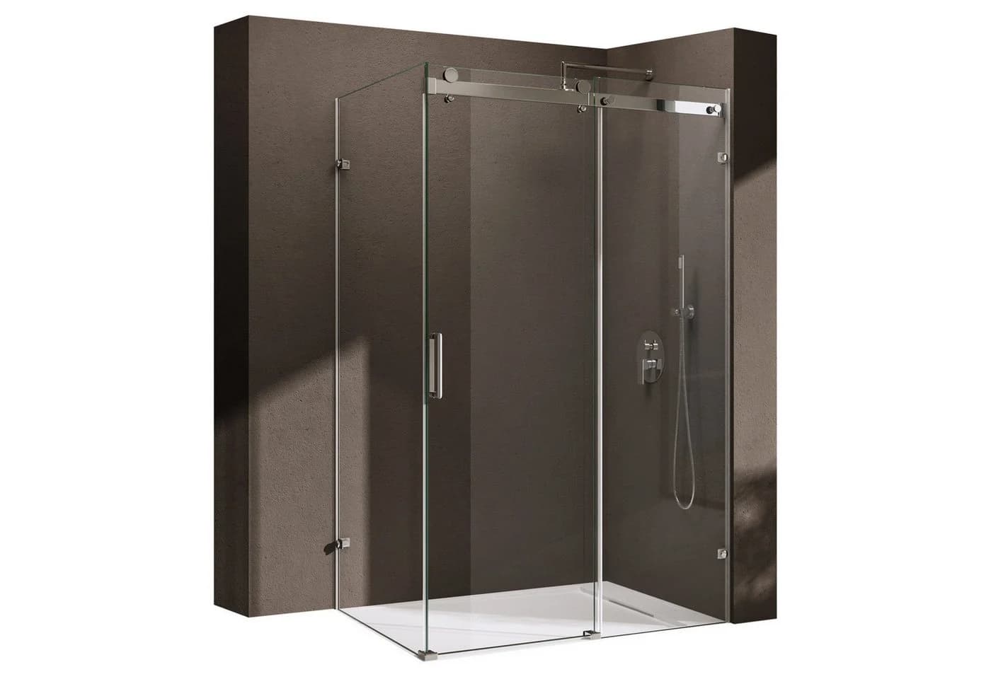 doporro Eckdusche Schiebetür ESG 8mm Nano 195cm - Bild 2