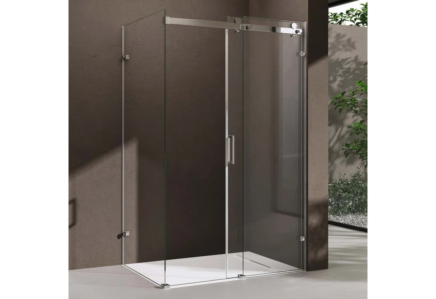 doporro Eckdusche Schiebetür ESG 8mm Nano 195cm - Bild 3